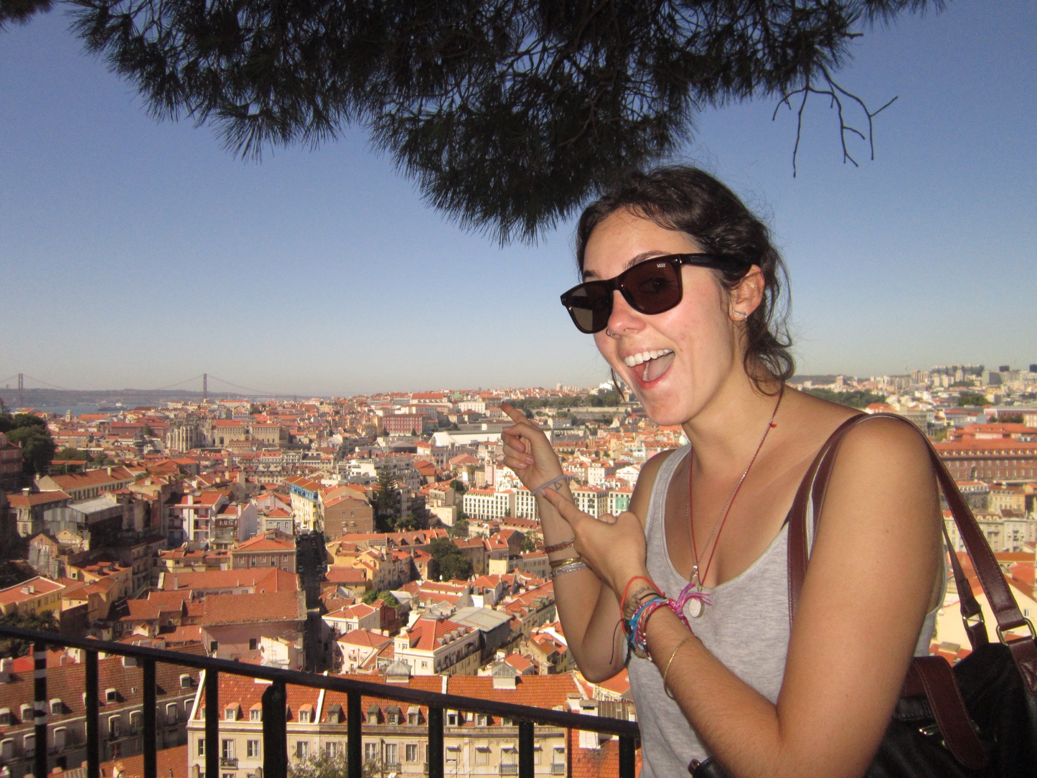 Cityscape of roofs in Lisbon, Portugal