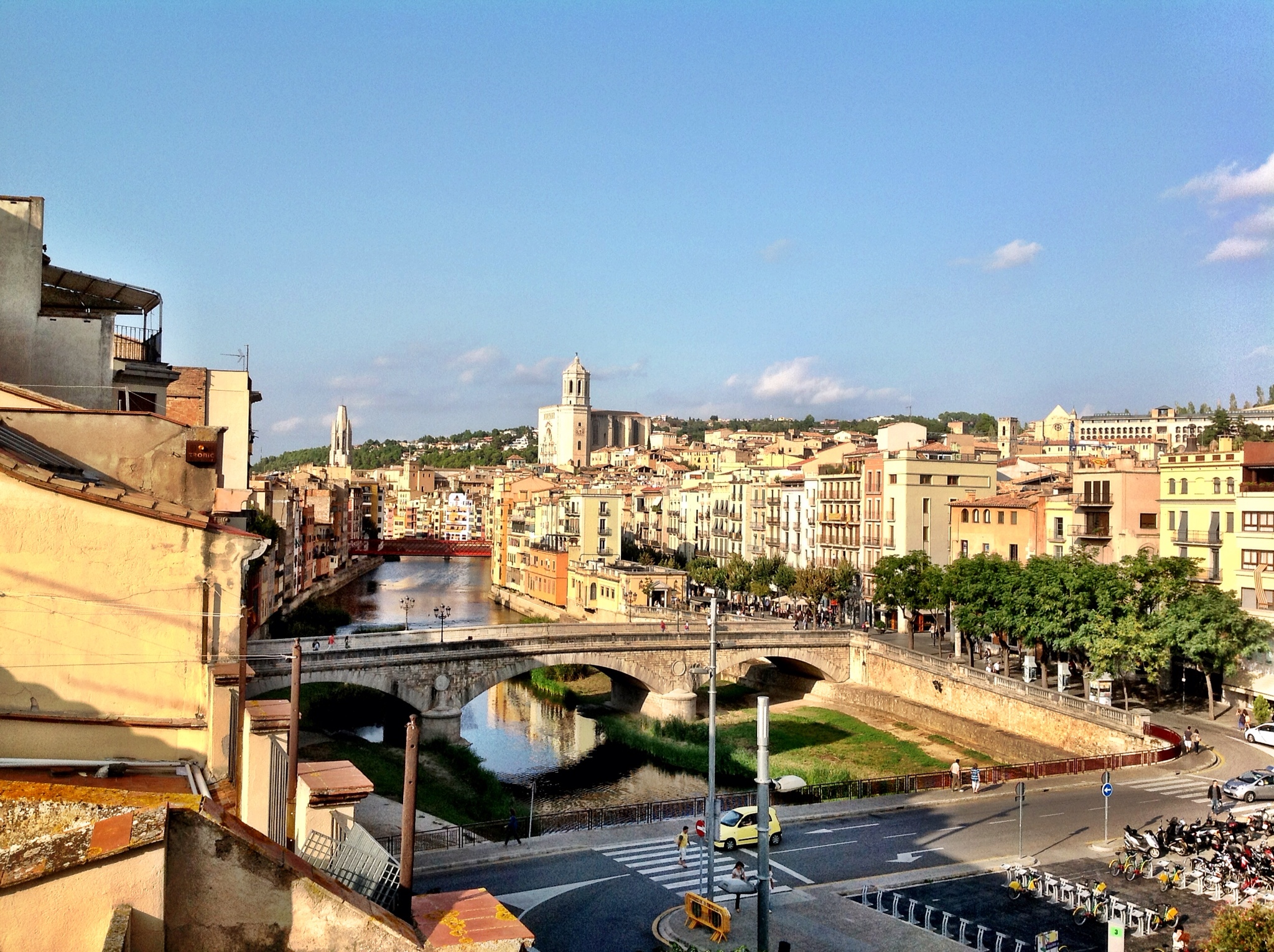 Girona Spain Costa Brava river houses 