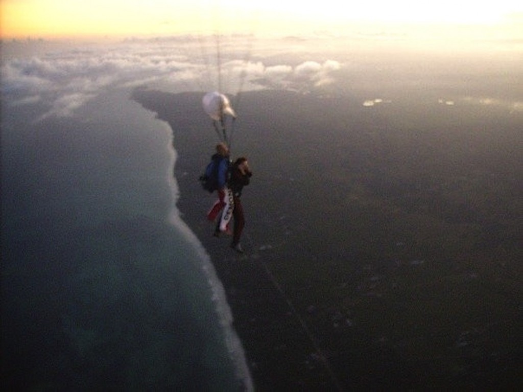 Skydive tandem jump Mombasa Kenya 