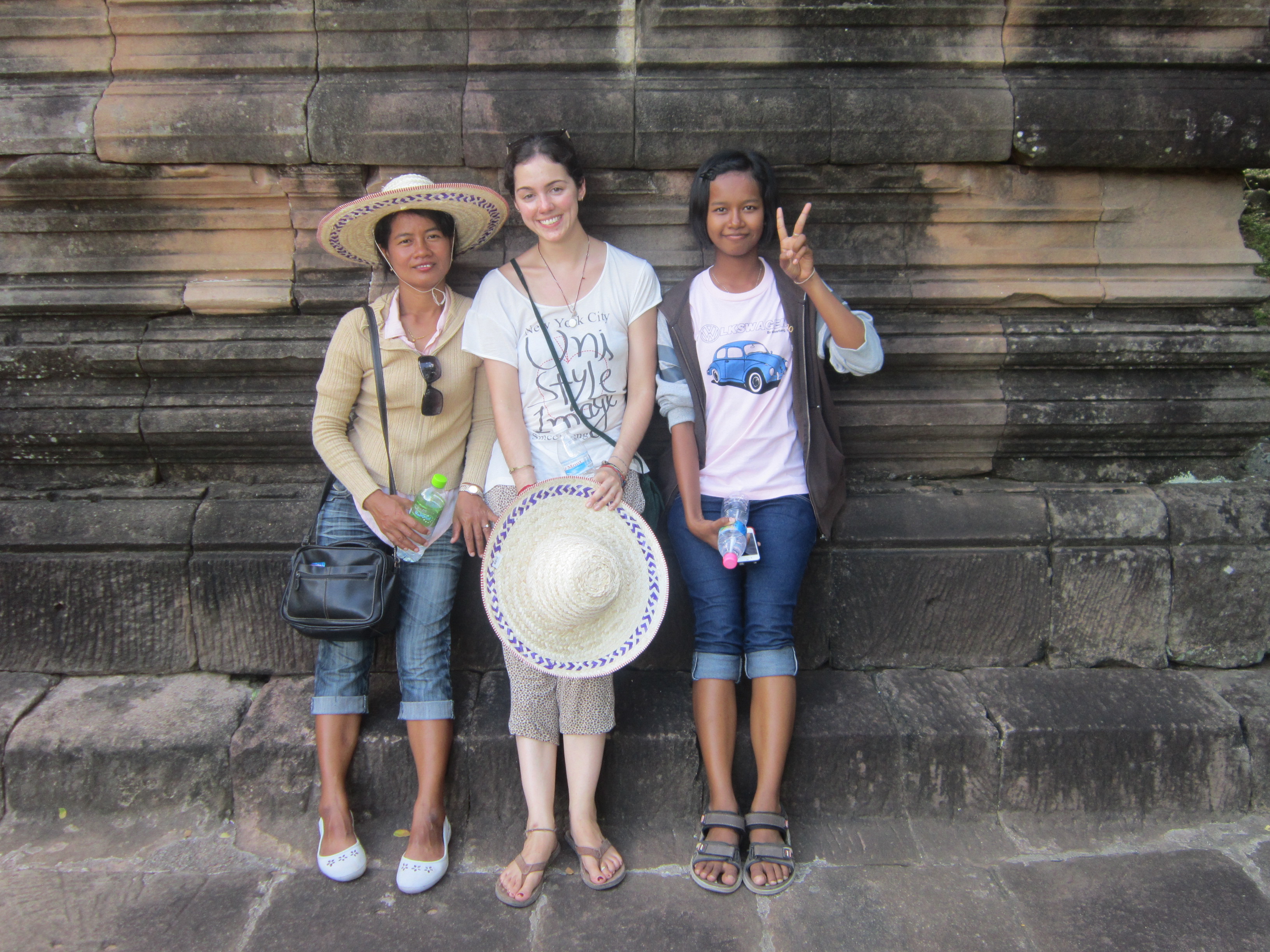 Posing at Phnom Rung Historical Park, Thailand