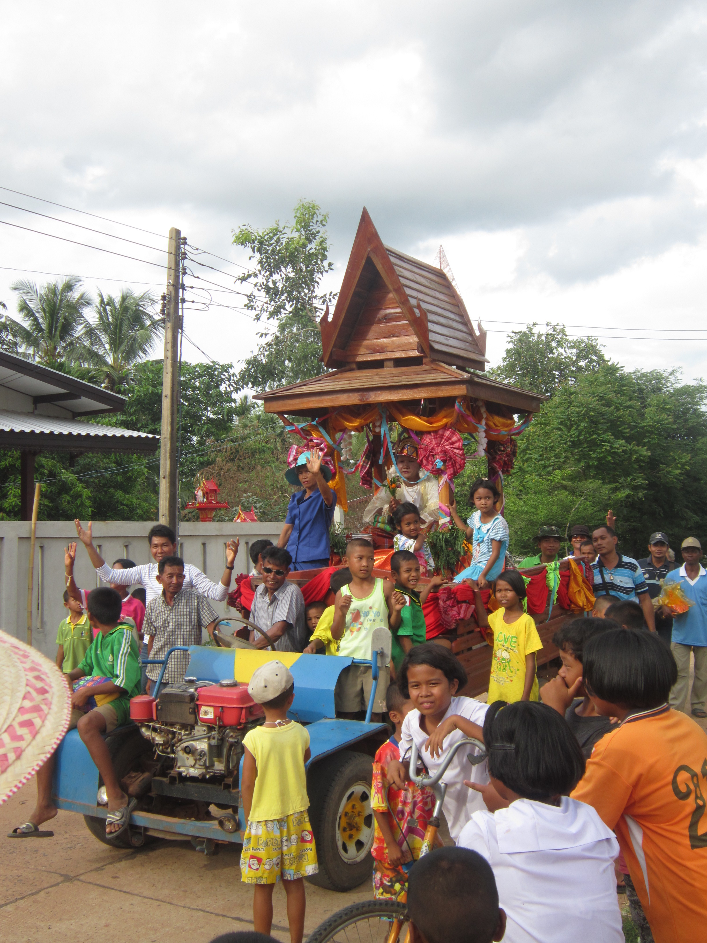 Monk procession in Nong Weang, Thailand