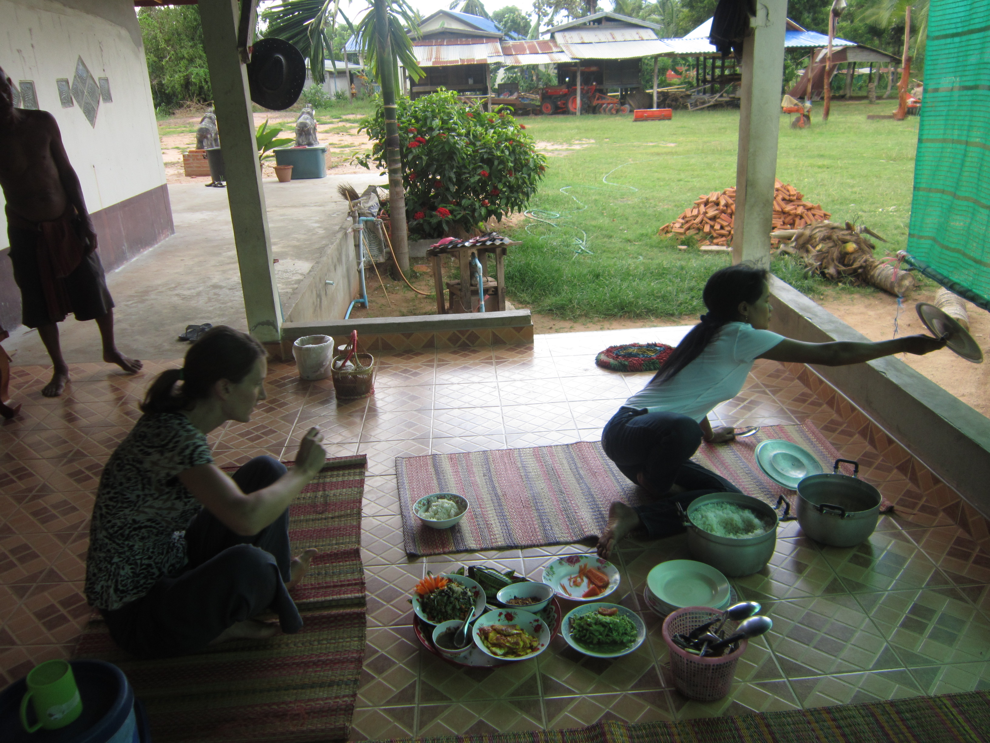 Cooking lunch at Nong Weang, Thailand