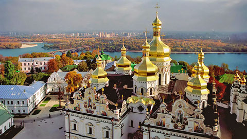 Kiev Ukraine church view