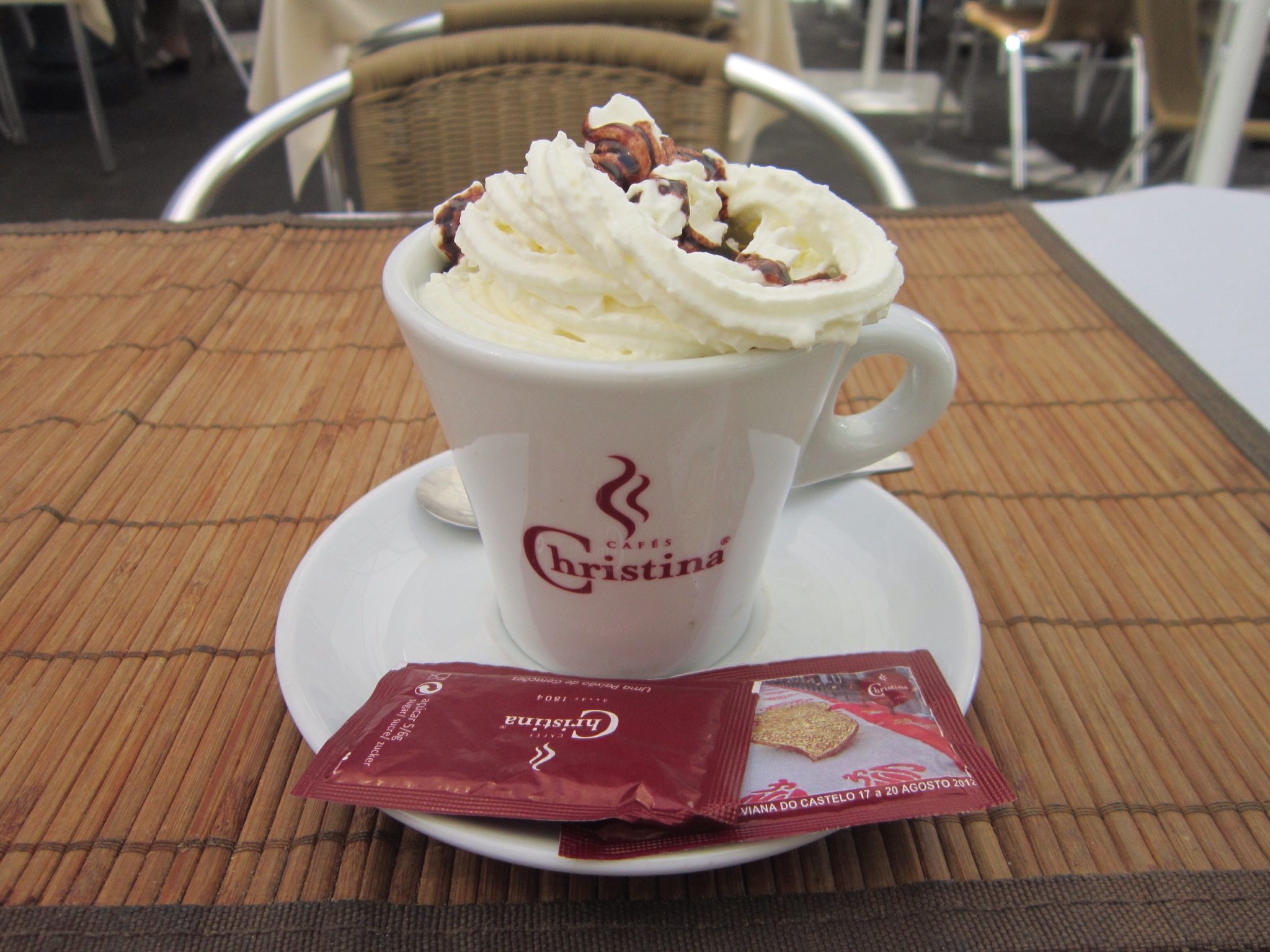 Lisbon Portugal cappuccino cream coffee