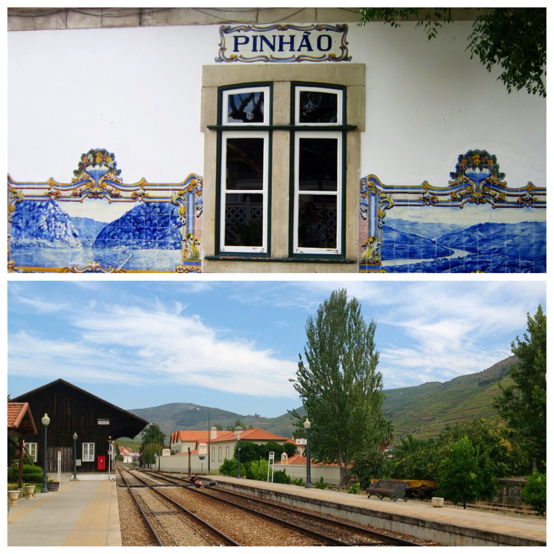 Pinhao train station mosaic tiles Portugal