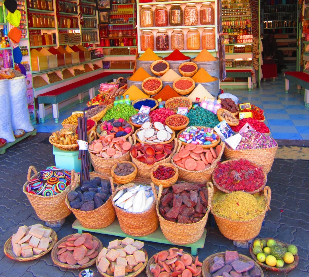 Marrakech Morocco souks spices 